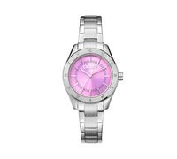 DKNY Chambers Sport Quartz Watch 5 ATM, Silver/Pink, Standard Size, Modern