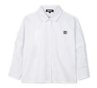 Dkny - Cotton Poplin Shirt - White - Girl - 8 Years