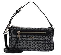 DKNY Women Bryant Ave Top Zip Demi Crossbody, Black Logo Black, Small