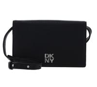 DKNY Women Etta Wallet On A String Handbag, Black/Silver, Small