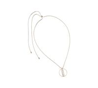 DKNY crystal-embellished geometric pendant necklace - Gold OS