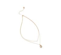 DKNY crystal-embellished layered necklace - Gold OS
