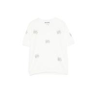 DKNY crystal-embellished raglan-sleeve top - Neutrals M-L