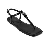DKNY DATTO Women's Thong Flat Sandal, Black, 40 EU