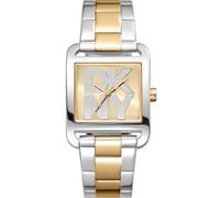 DKNY DK1L001M0075 City Maxi Two Tone Silver 37mm 3ATM Quartz Unisex Champagne...