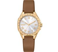 DKNY DK1L013L0025 Brooklyn Mini Light Brown 30mm 5ATM Quartz Unisex Silver Ro...
