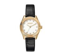 DKNY Women's DK1L017L0025 Chambers 30mm Quartz Watch in Black DKNY Black One Size