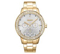 Dkny Parsons Multi Glitz 40 Mm Woman Watch Golden Woman