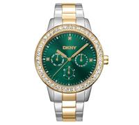 Dkny Parsons Multi Glitz 40 Mm Woman Watch Golden Woman