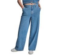 Dkny Dw2100262 Wide Leg Pants Blue 26 Woman