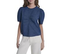 Dkny Dw5900206 Short Sleeve Blouse Blue XS Woman