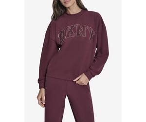 DKNY Embroidery Logo Sweatshirt Burgundy Women - M