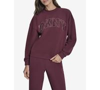 DKNY Embroidery Logo Sweatshirt Burgundy Women - S