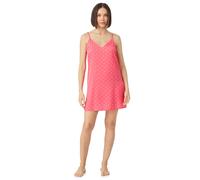 Dkny female Satin Geometric Strappy Short Chemise - Pink, Pink