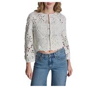 Dkny Floral Crochet Cardigan