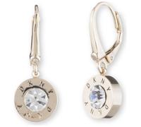 DKNY Gold Coloured Crystal Drop Earrings