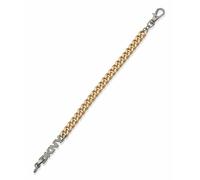 DKNY Gold & Silver Tone Pave Logo Flex Bracelet