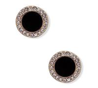 DKNY Gold-Tone Stone & Crystal Halo Stud Earrings - Sparkling Gold Earrings - Beautiful Women's Jewelry, One Size, Gold-tone mixed metal, No Gemstone