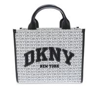 DKNY Hadlee Repeat Logo Tote Bag - White/Black - One Size - White/Black