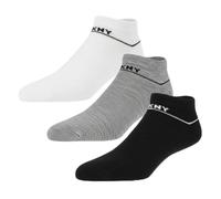 DKNY Jefferson Mens Ankle Socks: Pack of 3 Pairs | Comfortable & Breathable Cotton | Everyday Trainer Socks for Men | Multipack Trainer Socks | Shoe Size 7-11 UK