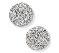 DKNY Jewellery Women's Silver Pave Crystal Stud Earrings - Silver & Crystal DKNY Jewellery Silver One Size