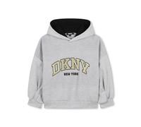 Dkny Kids logo-embroidered hoodie - Grey 8 yrs