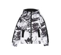 Dkny Kids reversible logo-print puffer jacket - White 10 yrs-12 yrs-14 yrs