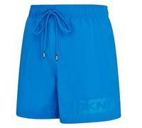 DKNY Kos Men's Swim Shorts | Quick-Dry Mens Swimming Shorts with Mesh Lining, Elastic Waist, & Side and Zip Pockets | Modern Mens Swimming Trunks for Pool & Everyday Comfort, Blue