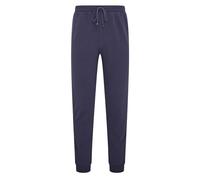 DKNY Lakers Mens Lounge Pants | 100% Cotton | Tailored Joggers for Men with Branded Stripe, Drawstring Waist & Deep Pockets | Comfortable Jogging Bottoms Men, Navy, M