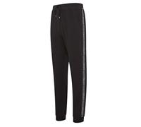 DKNY Men's Lounge Pants, Designer Loungewear with Drawstring Waist, Side Stripe Jogger - Black Sleepwear, XL