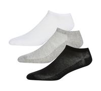 DKNY Layla Womens Socks - Pack of 3 | Comfortable & Breathable Trainer Socks for Women | Ankle Socks for Running, Gym, Casual Wear | Size 4-7 UK |Black/Grey/White