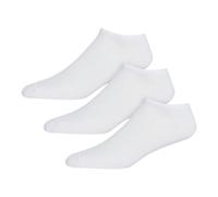 DKNY Layla Womens Socks - Pack of 3 | Comfortable & Breathable Trainer Socks for Women | Ankle Socks for Running, Gym, Casual Wear | Size 4-7 UK | White