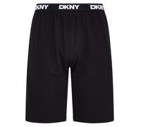 DKNY Lions Lounge Shorts for Men | Available in Black, Charcoal and Navy Blue | Mens Elasticated Waist Shorts for Lounging, Working Out, or for a Casual Look