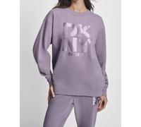 DKNY Logo Crew Sweatshirt Lilac Women - M