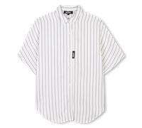 Dkny - Long Flowing Striped Shirt - White Black - Girl - 8 Years