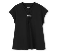 Dkny - Loose-cut Cotton T-shirt - Black - Girl - 6 Years