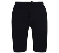 DKNY Men’s Lounge Short, Designer Loungewear with Branded Waistband & Side Stripe - Black