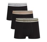 DKNY Mens Greenville Three Pack Bamboo Boxer Trunks Black L