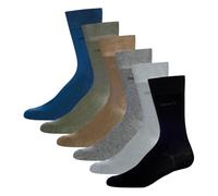 DKNY Mens 6 pack Socks Rost Cotton Blue/Grey/Khaki Mens 7-11