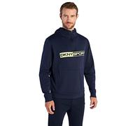 DKNY Mens Bergen Beach 1/4 Zip Hoody - Navy - XL