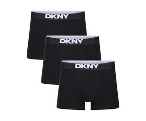 DKNY Mens Boxers Shorts Multipack | Pack Of 3 Cotton Boxers For Men | Breathable Trunks, Cotton Blend | Mens Underwear Trunks | Ideal Gifts For Him, Black