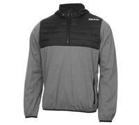 DKNY Mens Down Wind Water Resistant Hybrid 1/4 Zip Padded Light Jacket
