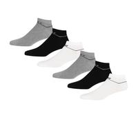 DKNY Men's Trainer Liner 6 Pack in Black/White/Grey