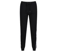 DKNY Men's Lounge Pants, Designer Loungewear with Drawstring Waist, Side Stripe Jogger - Black Sleepwear, XL