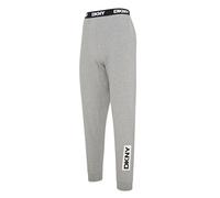 DKNY Men's Lounge Pants | Designer Loungewear with Stretch Elastic Waistband, Easy Fit Jogging Bottoms | Grey | M