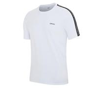 DKNY PENGUINS Men's T-Shirt | Designer Loungewear Short Sleeve 100% Cotton Top with Branded Side Stripe and Rounded Neck | Available in Black, White or Navy