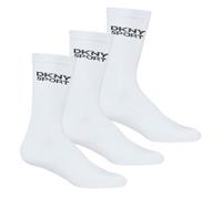 DKNY Men's Radde Socks, White, 7_11 (Pack of 3)