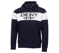 DKNY Mens South Street Colour Block Hoody - Navy - S