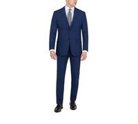 DKNY Men's Suit Dress Pants, Blue Plaid, 32W / 30L