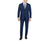 DKNY Men's Suit Dress Pants, Blue Plaid, 32W x 34L